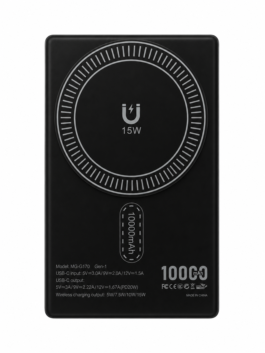 Magnetic Wireless Power Bank 10000mAh – PD20W Fast Charging