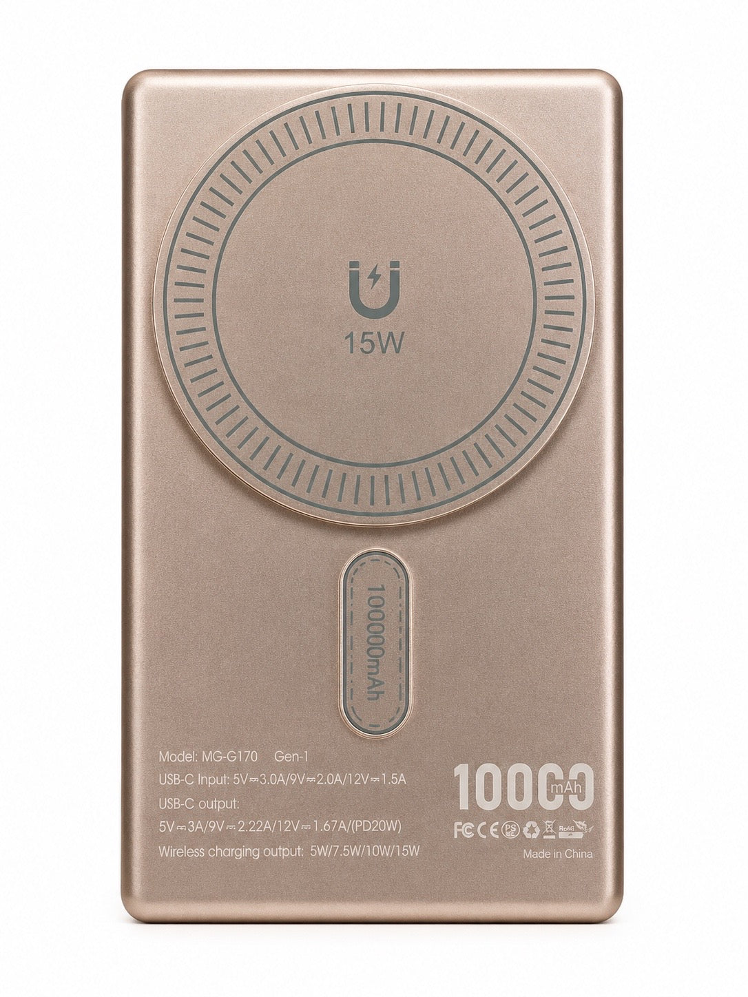 Magnetic Wireless Power Bank 10000mAh – PD20W Fast Charging